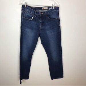 WRANGLER Slim straight Blue Jeans Size 33X30 outdoor work Grunge edgy